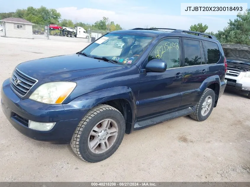 2003 Lexus Gx 470 VIN: JTJBT20X230018493 Lot: 40215208