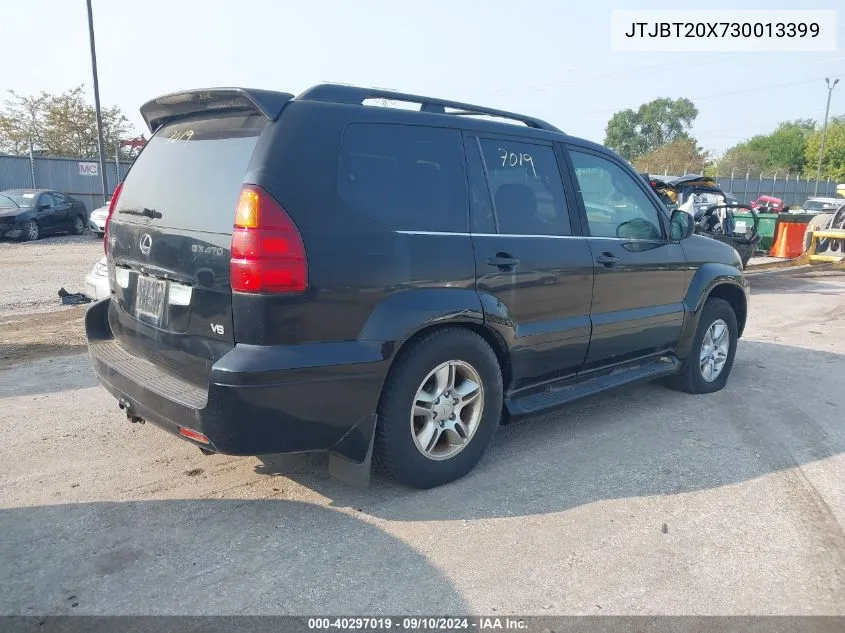 2003 Lexus Gx 470 VIN: JTJBT20X730013399 Lot: 40297019