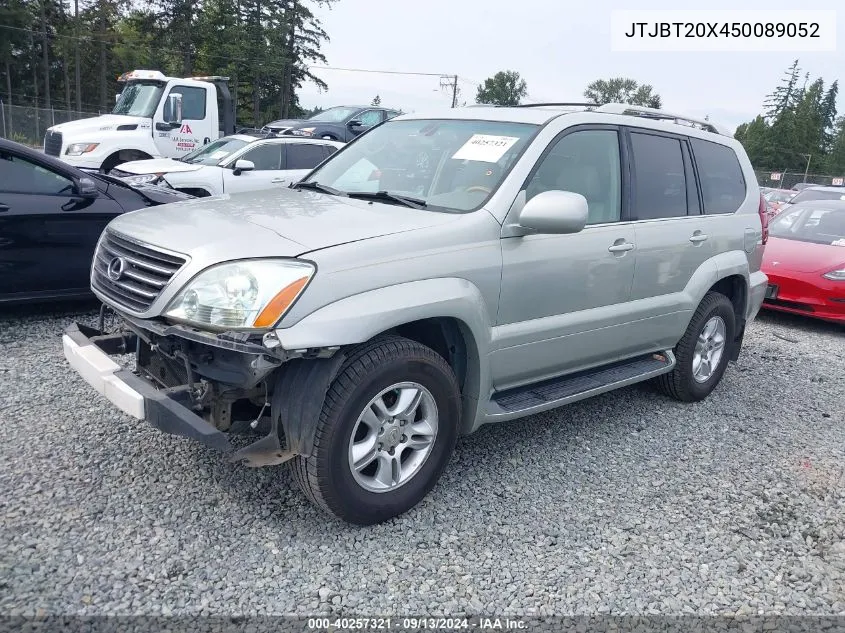 2005 Lexus Gx 470 VIN: JTJBT20X450089052 Lot: 40257321