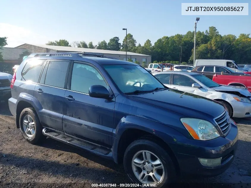 2005 Lexus Gx 470 VIN: JTJBT20X950085627 Lot: 40387948