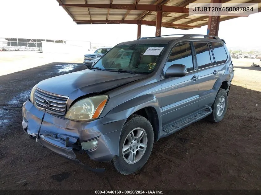 2005 Lexus Gx 470 VIN: JTJBT20X650087884 Lot: 40446169