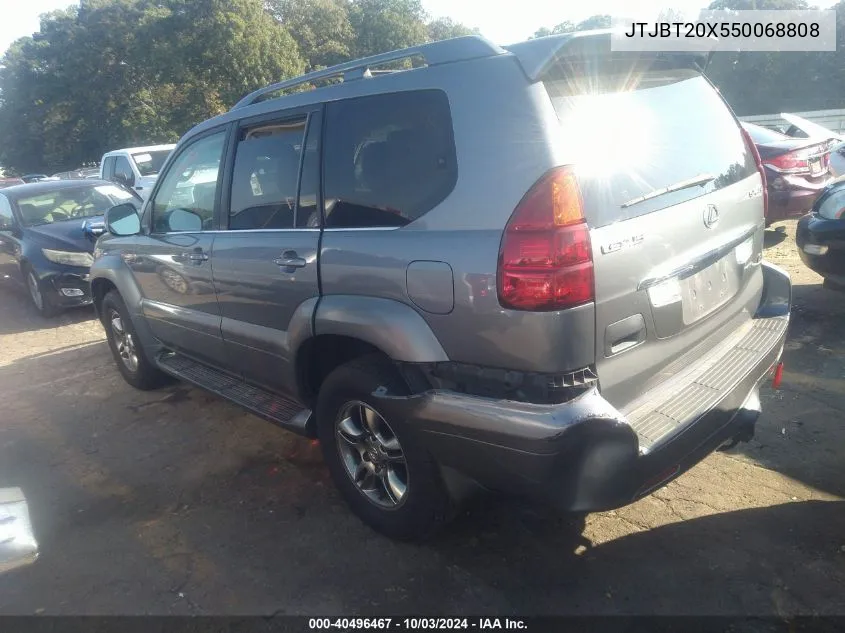 2005 Lexus Gx 470 VIN: JTJBT20X550068808 Lot: 40496467