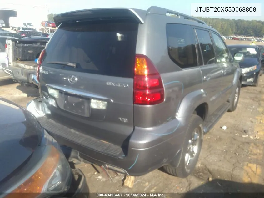 2005 Lexus Gx 470 VIN: JTJBT20X550068808 Lot: 40496467