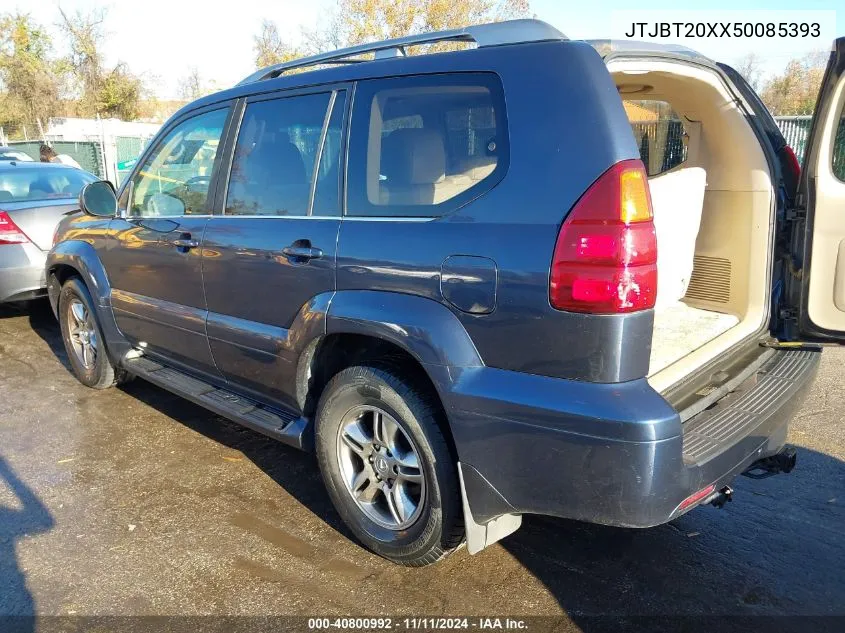 2005 Lexus Gx 470 VIN: JTJBT20XX50085393 Lot: 40800992