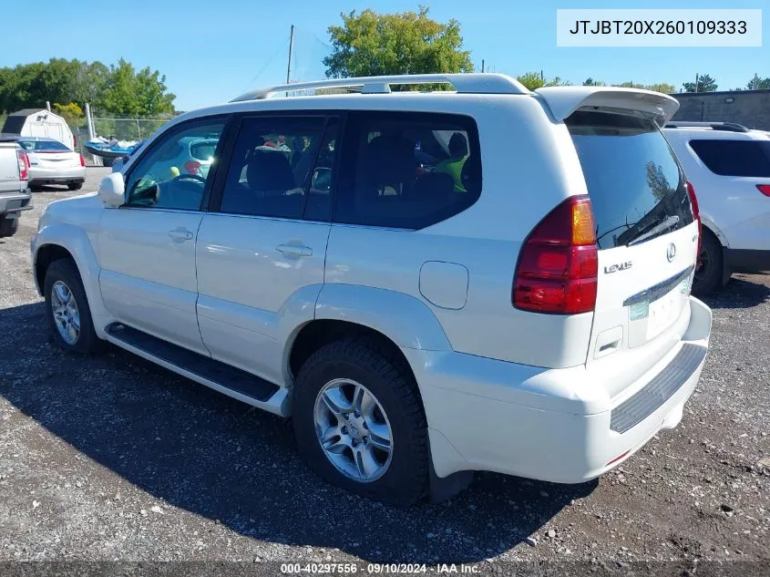 2006 Lexus Gx 470 470 VIN: JTJBT20X260109333 Lot: 40297556