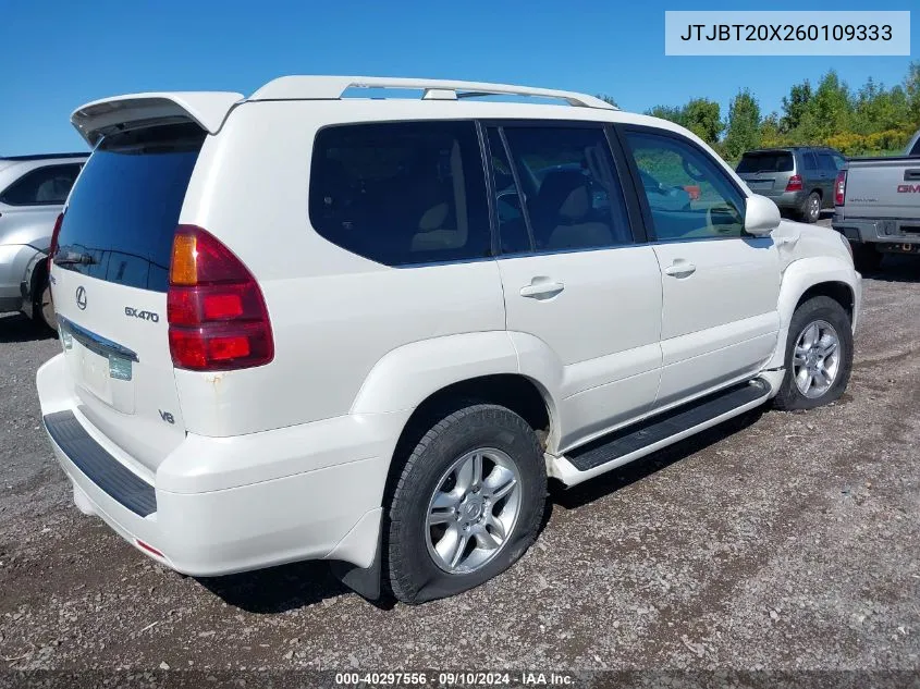 2006 Lexus Gx 470 470 VIN: JTJBT20X260109333 Lot: 40297556