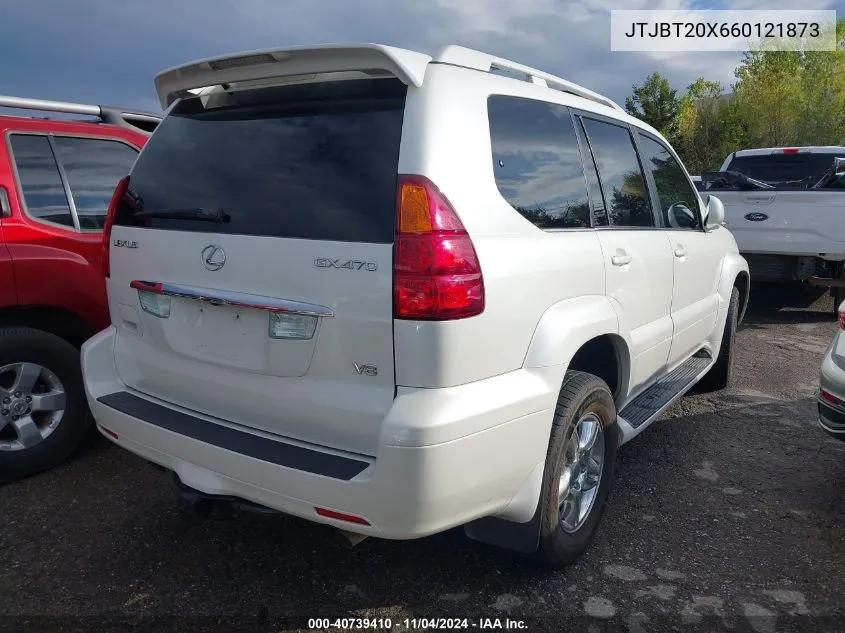 2006 Lexus Gx 470 VIN: JTJBT20X660121873 Lot: 40739410