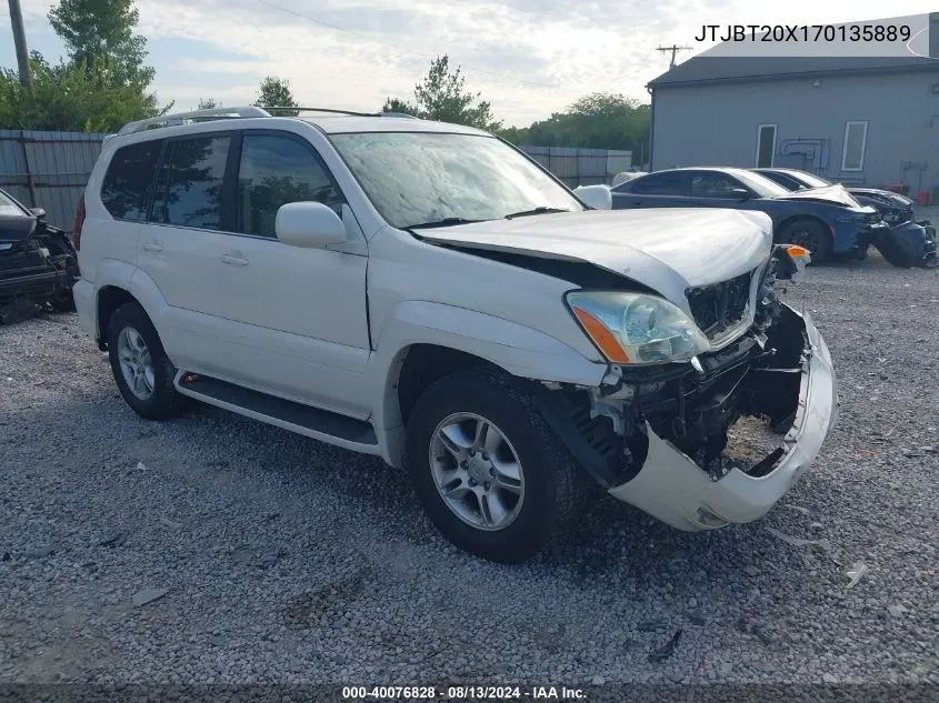 2007 Lexus Gx 470 VIN: JTJBT20X170135889 Lot: 40076828