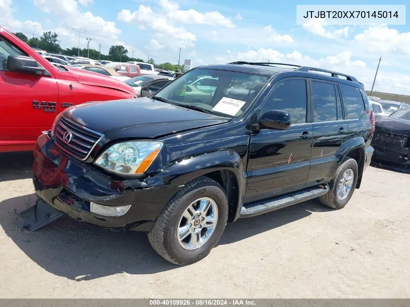 2007 Lexus Gx 470 VIN: JTJBT20XX70145014 Lot: 40109926