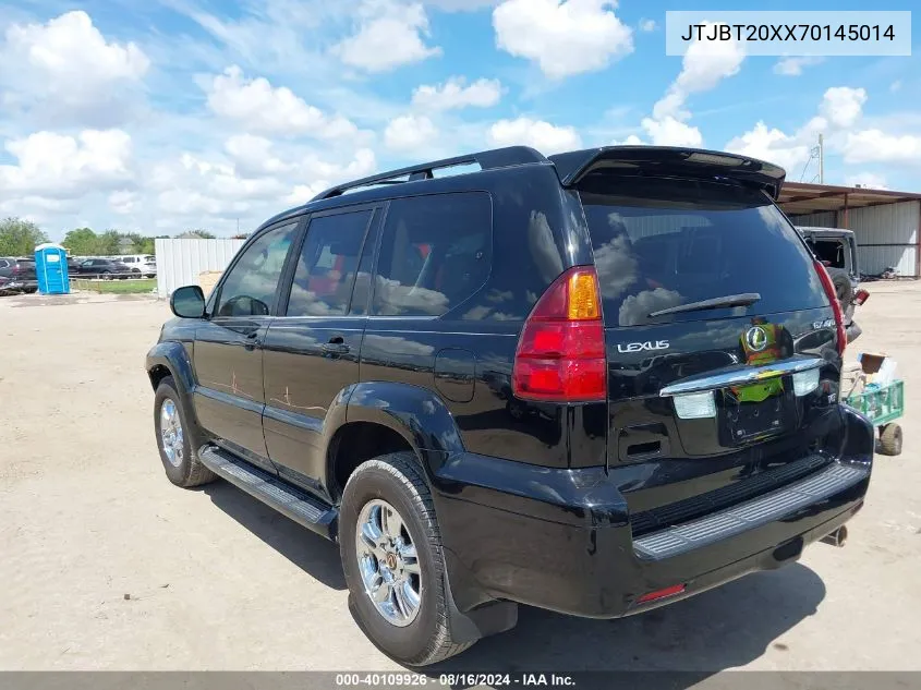 2007 Lexus Gx 470 VIN: JTJBT20XX70145014 Lot: 40109926