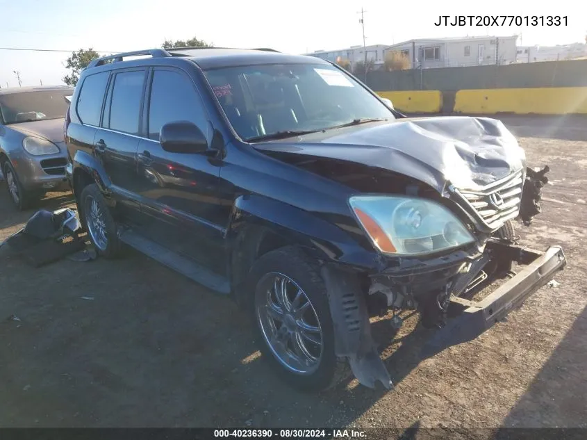 2007 Lexus Gx 470 VIN: JTJBT20X770131331 Lot: 40236390