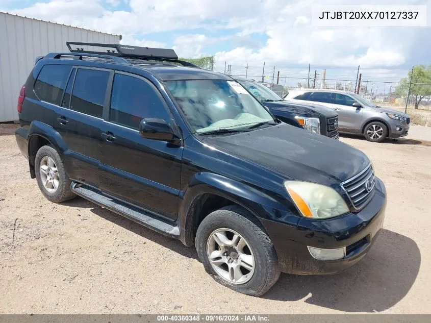 2007 Lexus Gx 470 VIN: JTJBT20XX70127337 Lot: 40360348