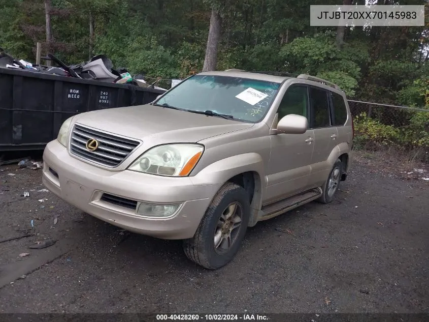 2007 Lexus Gx 470 VIN: JTJBT20XX70145983 Lot: 40428260