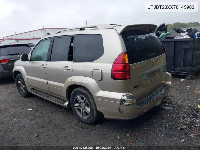 2007 Lexus Gx 470 VIN: JTJBT20XX70145983 Lot: 40428260