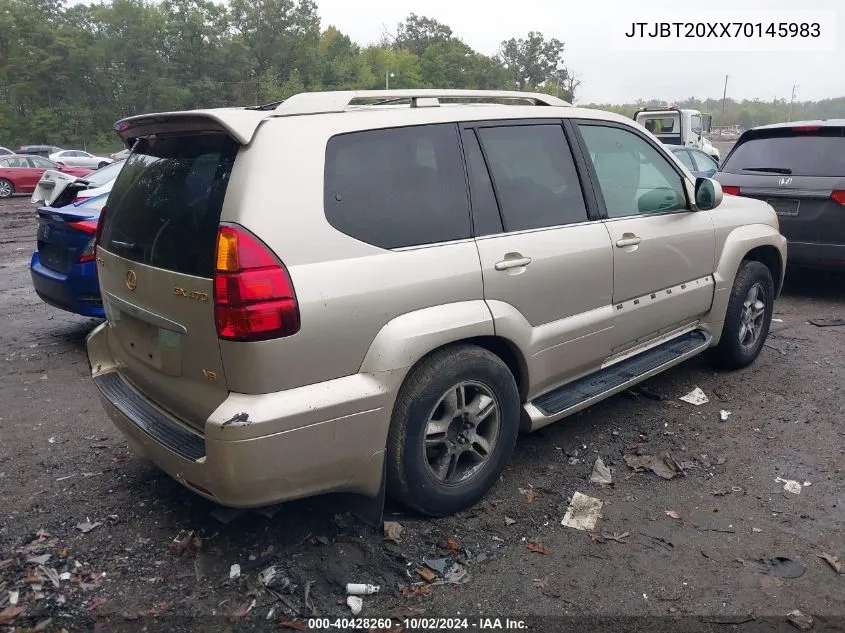 2007 Lexus Gx 470 VIN: JTJBT20XX70145983 Lot: 40428260