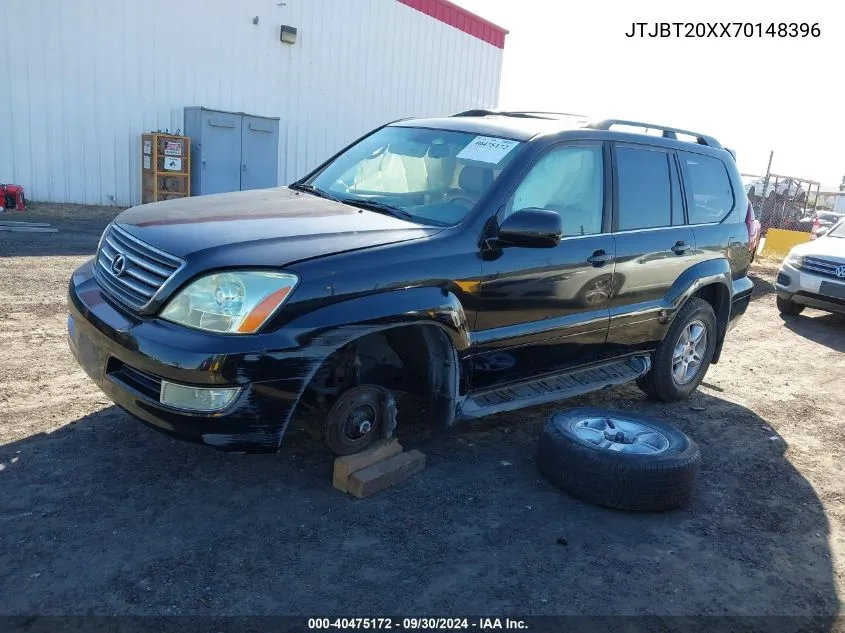 2007 Lexus Gx 470 VIN: JTJBT20XX70148396 Lot: 40475172