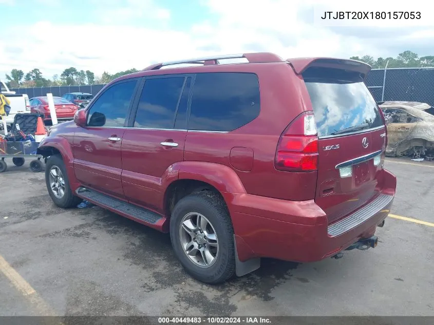 2008 Lexus Gx 470 VIN: JTJBT20X180157053 Lot: 40449483