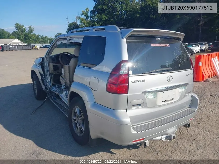 2009 Lexus Gx 470 VIN: JTJBT20X690177512 Lot: 40149720