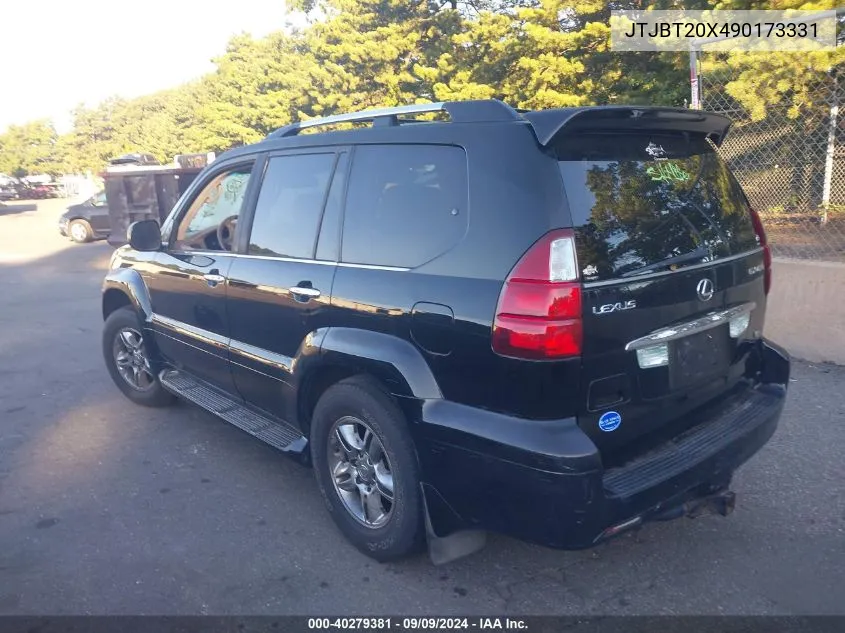 2009 Lexus Gx 470 VIN: JTJBT20X490173331 Lot: 40279381