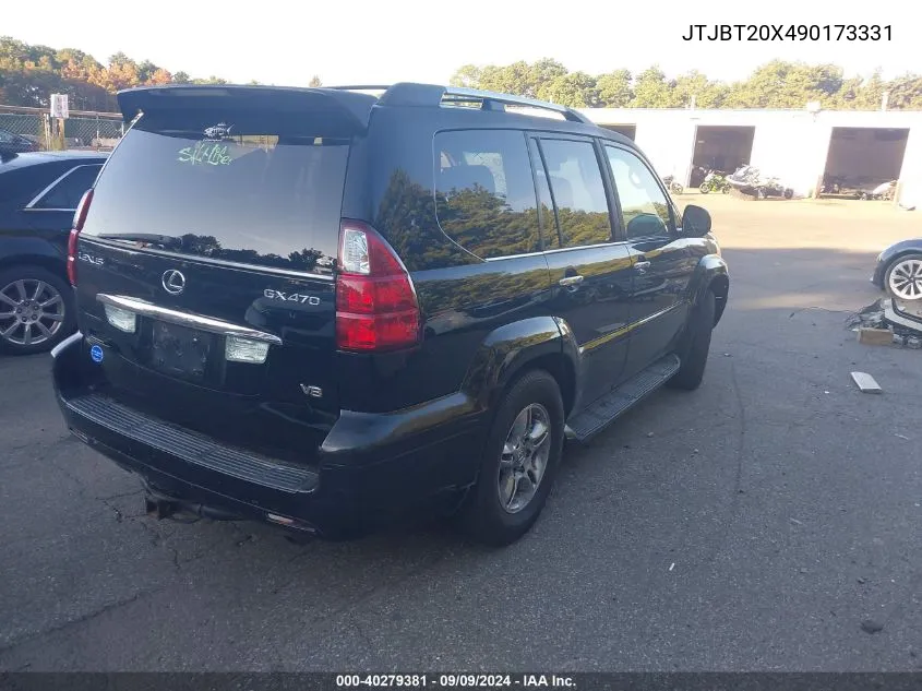 2009 Lexus Gx 470 VIN: JTJBT20X490173331 Lot: 40279381