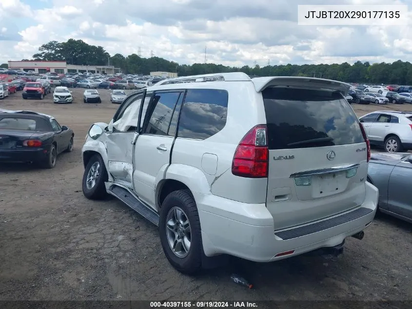 2009 Lexus Gx 470 VIN: JTJBT20X290177135 Lot: 40397155