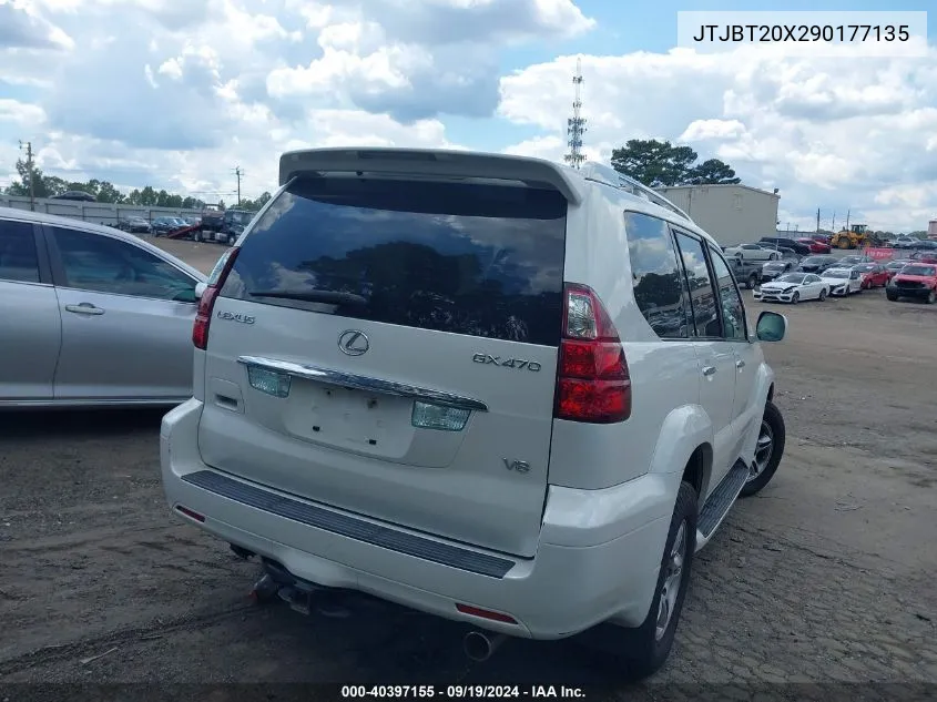 2009 Lexus Gx 470 VIN: JTJBT20X290177135 Lot: 40397155