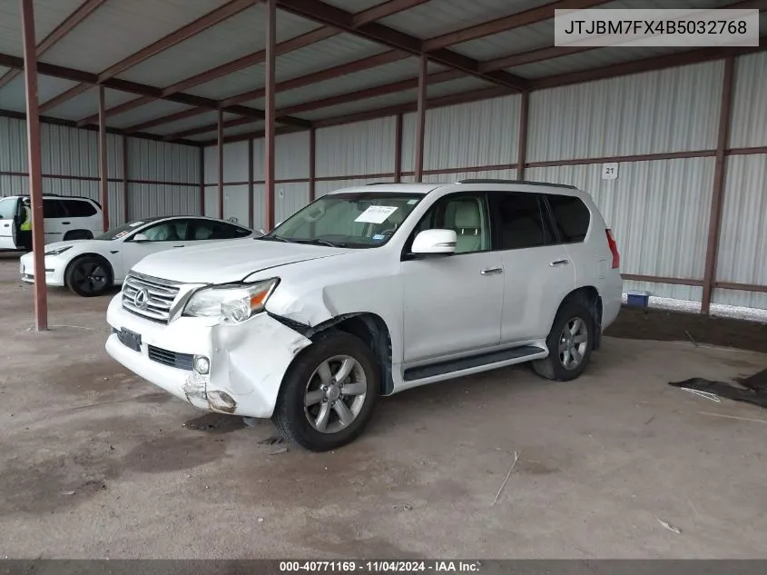 2011 Lexus Gx VIN: JTJBM7FX4B5032768 Lot: 40771169