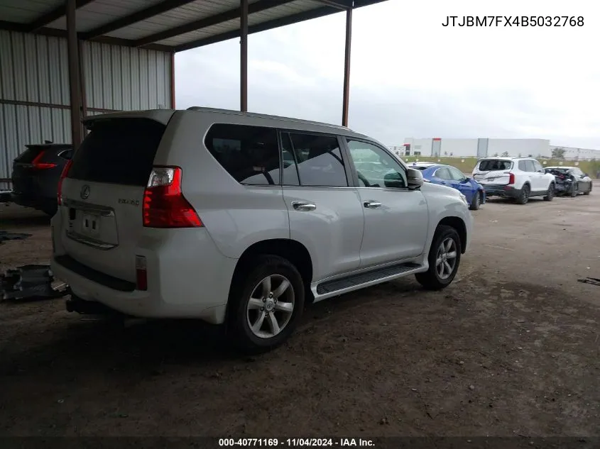 2011 Lexus Gx VIN: JTJBM7FX4B5032768 Lot: 40771169