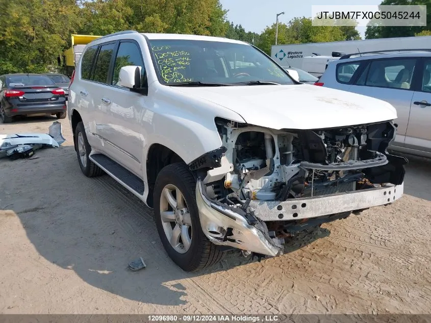 2012 Lexus Gx 460 VIN: JTJBM7FX0C5045244 Lot: 12096980