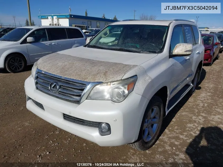 2012 Lexus Gx VIN: JTJBM7FX3C5042094 Lot: 12130376