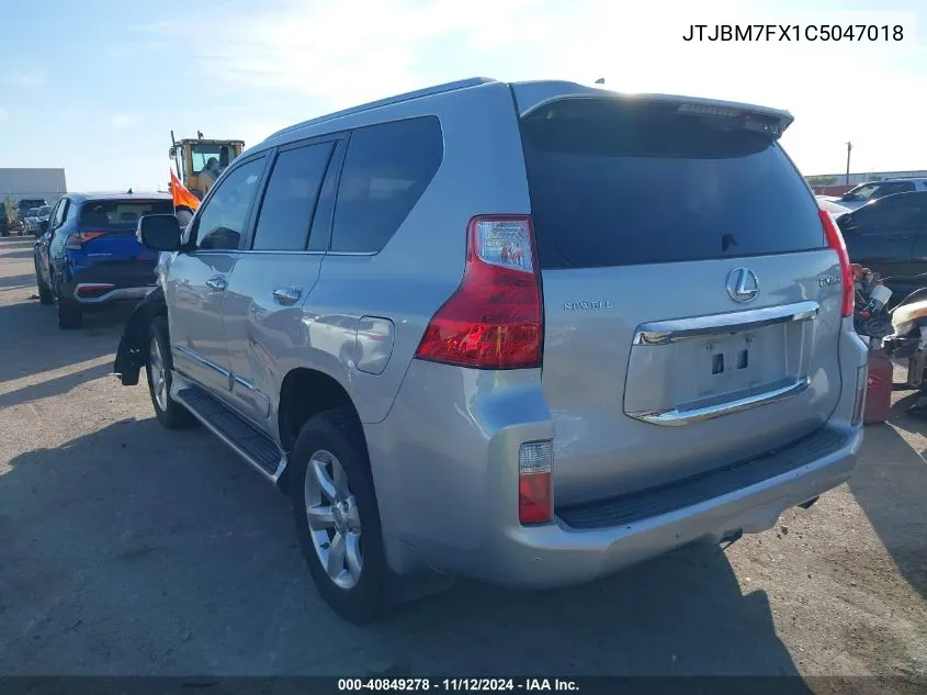 2012 Lexus Gx 460 VIN: JTJBM7FX1C5047018 Lot: 40849278