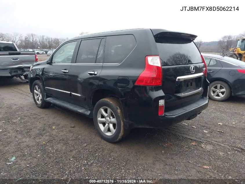 2013 Lexus Gx 460 VIN: JTJBM7FX8D5062214 Lot: 40712576