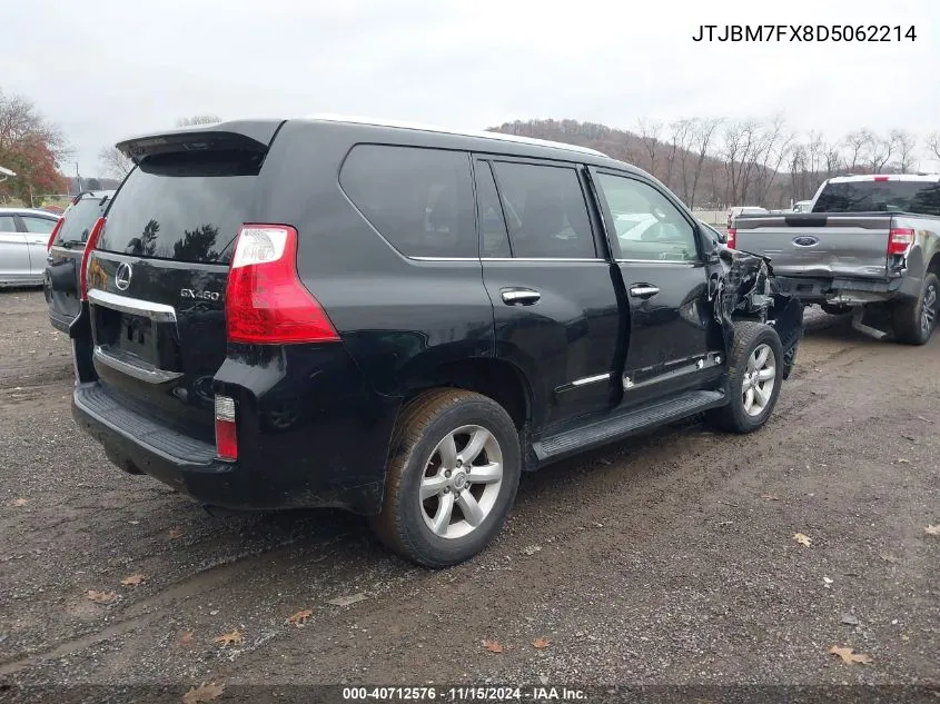 2013 Lexus Gx 460 VIN: JTJBM7FX8D5062214 Lot: 40712576