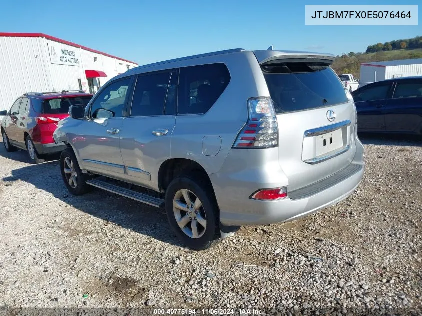 2014 Lexus Gx 460 VIN: JTJBM7FX0E5076464 Lot: 40775194