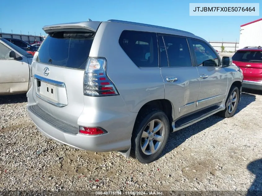 2014 Lexus Gx 460 VIN: JTJBM7FX0E5076464 Lot: 40775194