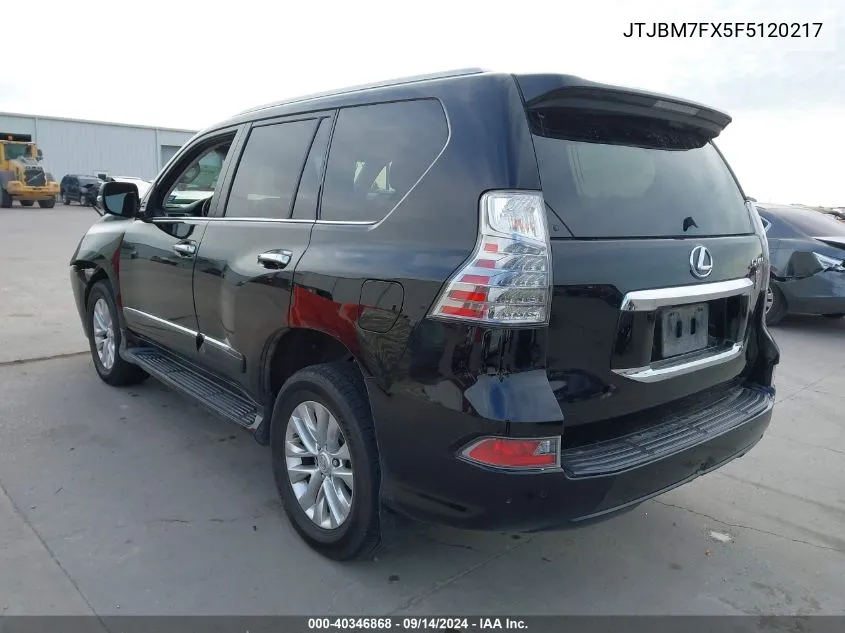 2015 Lexus Gx VIN: JTJBM7FX5F5120217 Lot: 40346868