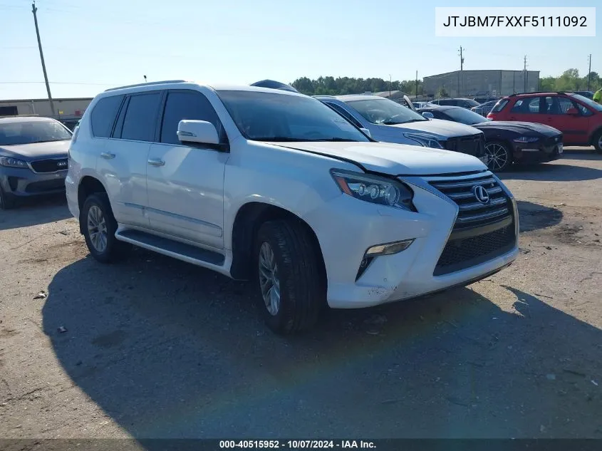 2015 Lexus Gx VIN: JTJBM7FXXF5111092 Lot: 40515952