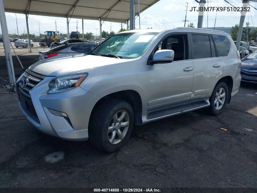 2015 Lexus 460 VIN: JTJBM7FX9F5102352 Lot: 40714888