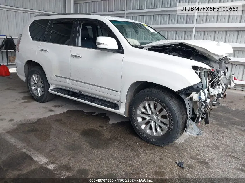 2015 Lexus Gx 460 VIN: JTJBM7FX6F5100669 Lot: 40767395