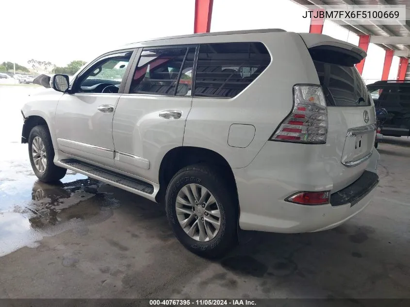 2015 Lexus Gx 460 VIN: JTJBM7FX6F5100669 Lot: 40767395