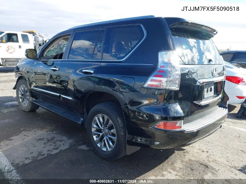 2015 Lexus Gx 460 Luxury VIN: JTJJM7FX5F5090518 Lot: 40802631