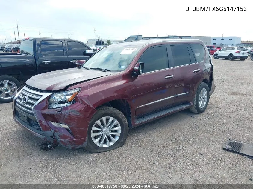 2016 Lexus Gx VIN: JTJBM7FX6G5147153 Lot: 40319750