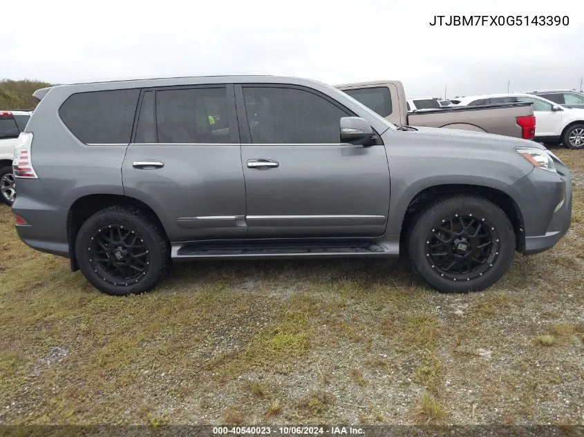 2016 Lexus Gx VIN: JTJBM7FX0G5143390 Lot: 40540023