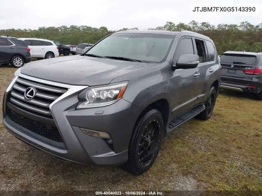 2016 Lexus Gx VIN: JTJBM7FX0G5143390 Lot: 40540023