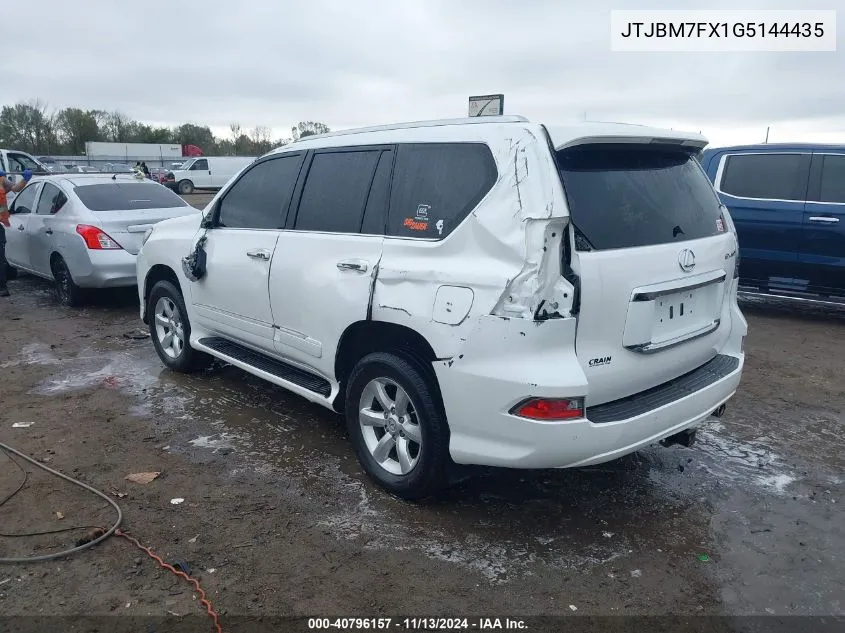 2016 Lexus Gx 460 VIN: JTJBM7FX1G5144435 Lot: 40796157