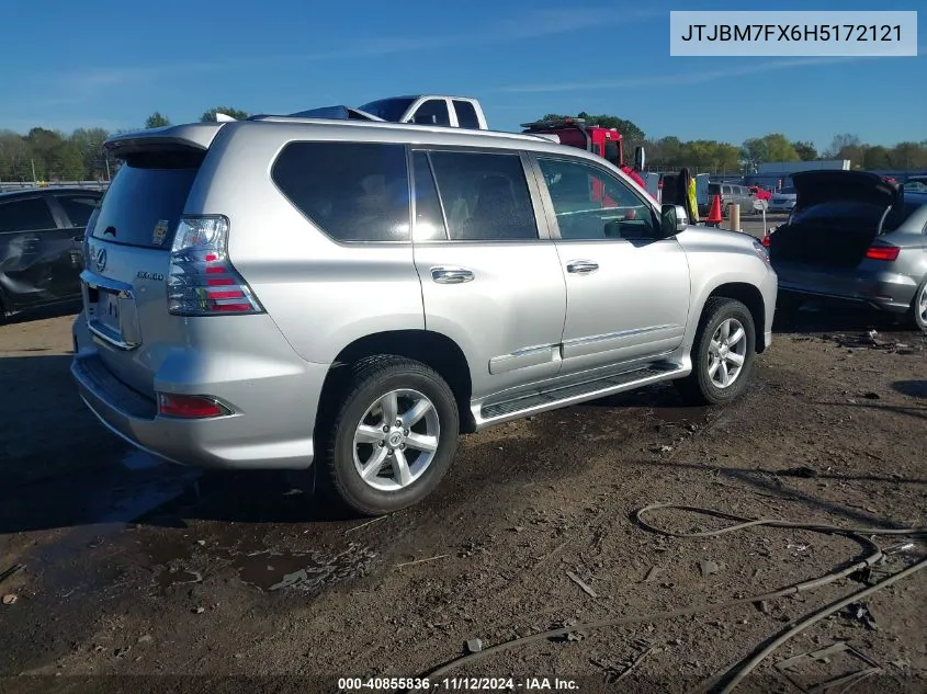 2017 Lexus Gx 460 VIN: JTJBM7FX6H5172121 Lot: 40855836