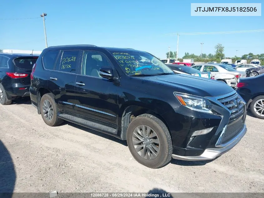 2018 Lexus Gx 460 VIN: JTJJM7FX8J5182506 Lot: 12086728