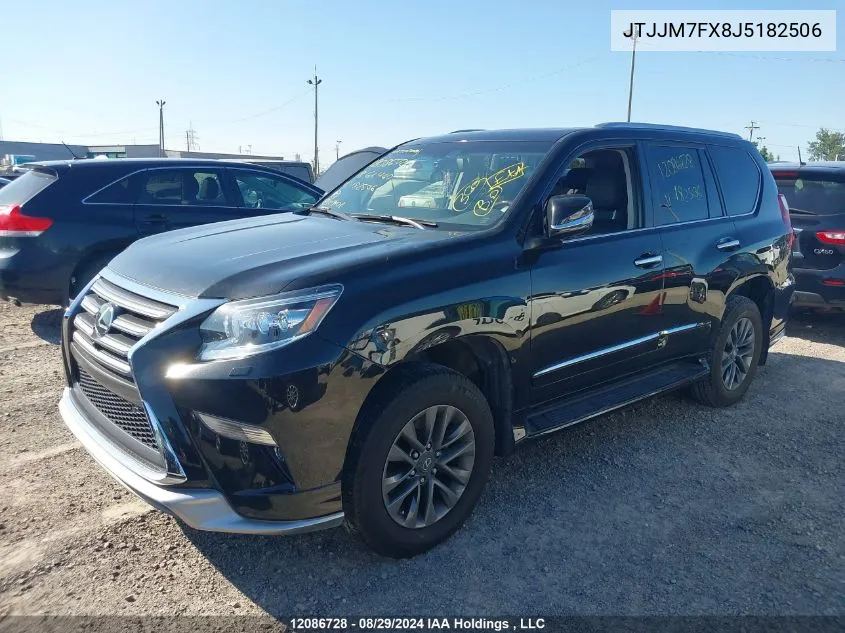 2018 Lexus Gx 460 VIN: JTJJM7FX8J5182506 Lot: 12086728