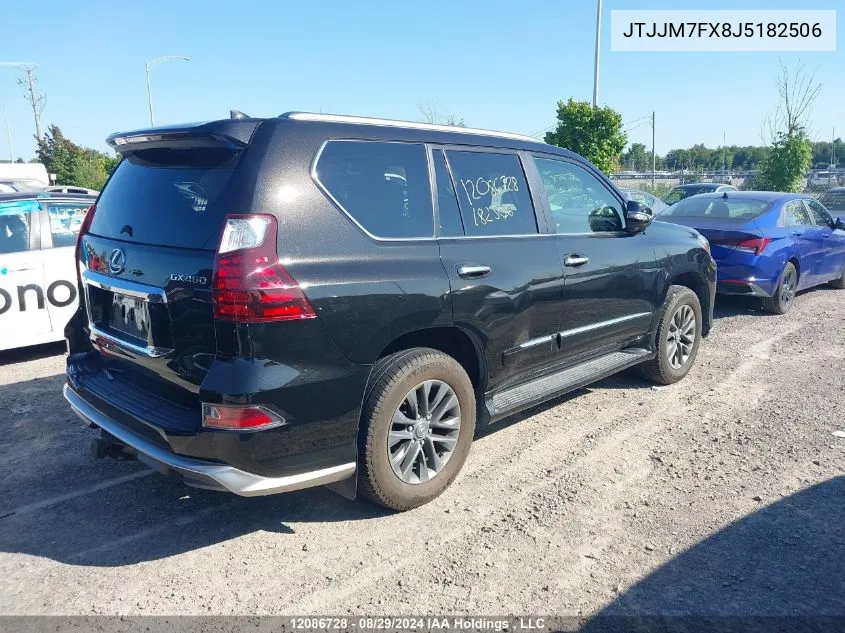 2018 Lexus Gx 460 VIN: JTJJM7FX8J5182506 Lot: 12086728