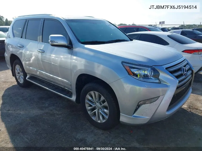 2018 Lexus Gx VIN: JTJBM7FX6J5194514 Lot: 40475841